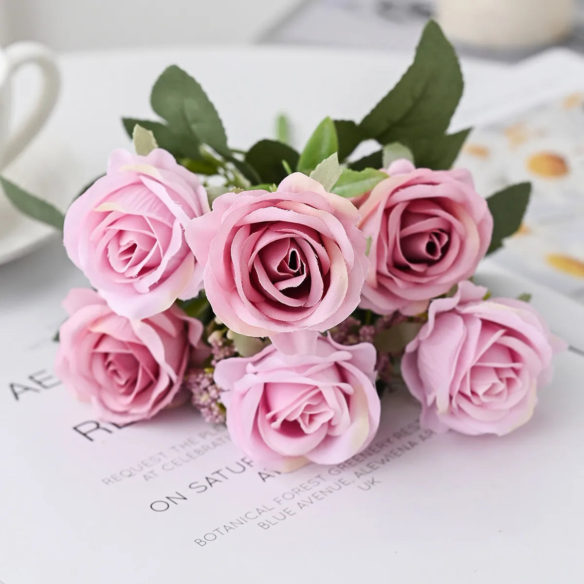 Silk Rose Artificial Flowers for Wedding, Home & Bouquet Decor Artificial Silk Flowers Axl color 5 1pc