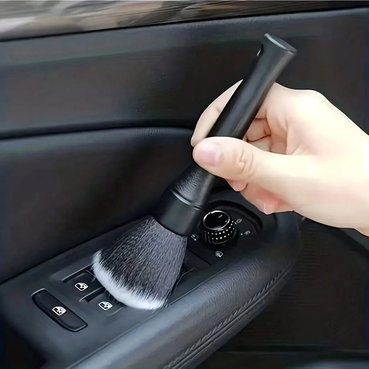 Car Interior Detailing Brush – Soft Bristle Dashboard Duster Car Detailing Brush Axl