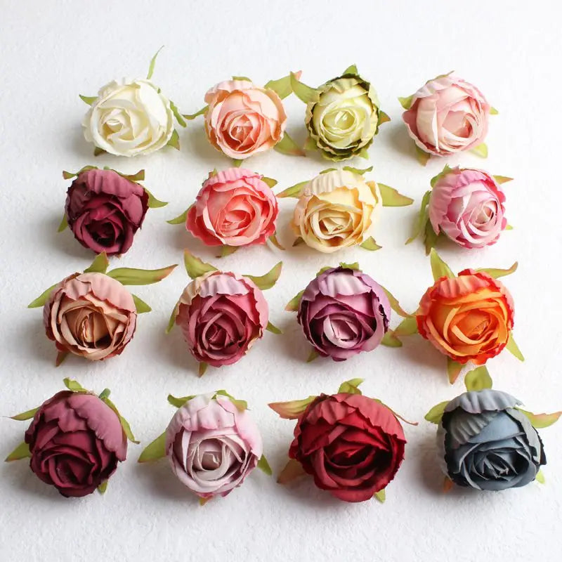 Silk Rose Artificial Flowers 5 or 20 Pcs – Wedding & Home Decor Artificial Silk Flowers Axl