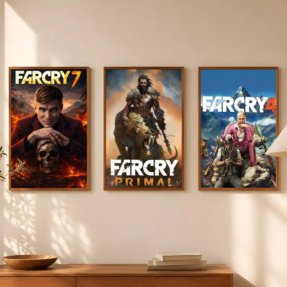 Far Cry Game Wall Art Poster – HD Self-Stick Waterproof Decor Wall Art Poster Axl