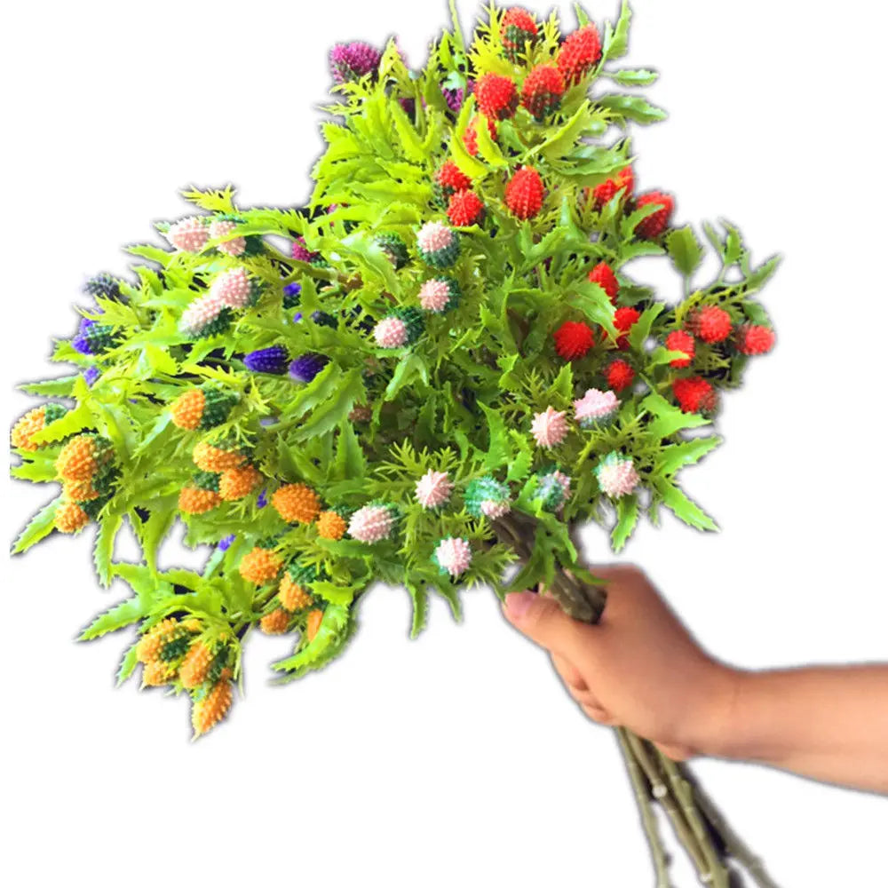 Artificial Berry Branch 3-Fork Stem – Wedding Floral Décor Artificial Floral Stem Axl