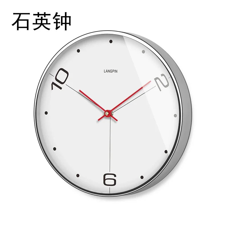 Nordic Large Metal Wall Clock – Modern Silent Quartz Decor Wall Clock Axl D 12 inch