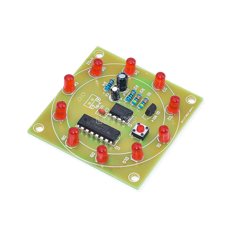 NE555 CD4017 LED Lucky Turntable DIY Soldering Kit 3V DIY Electronics Kit Axl Default Title