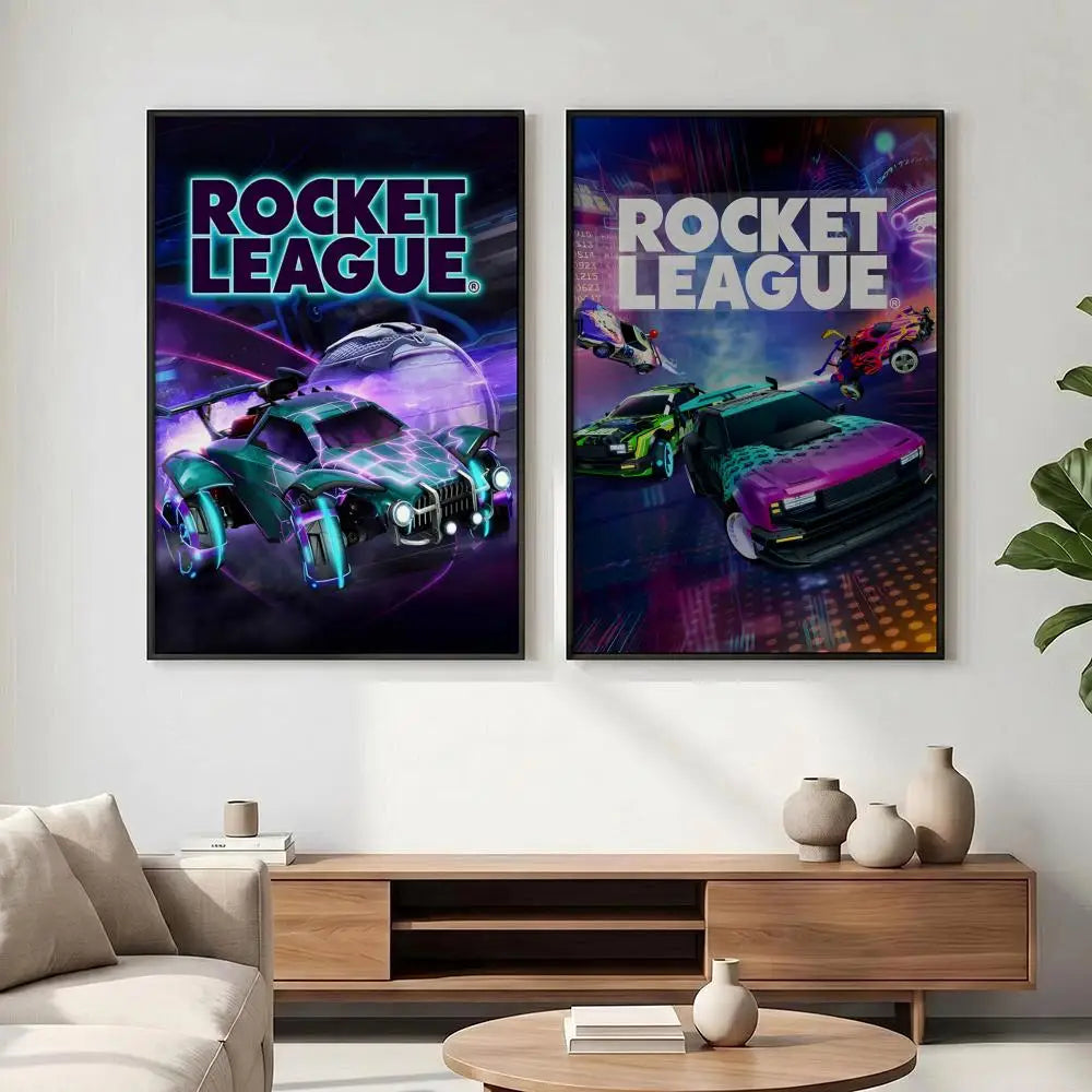 Rocket League HD Poster – Waterproof Sticky Gaming Wall Art Gaming Wall Poster Axl