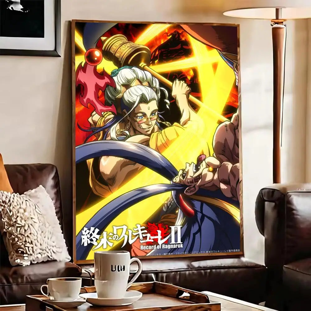 Record of Ragnarok Anime Canvas Wall Art – Unframed Poster Canvas Wall Art Axl