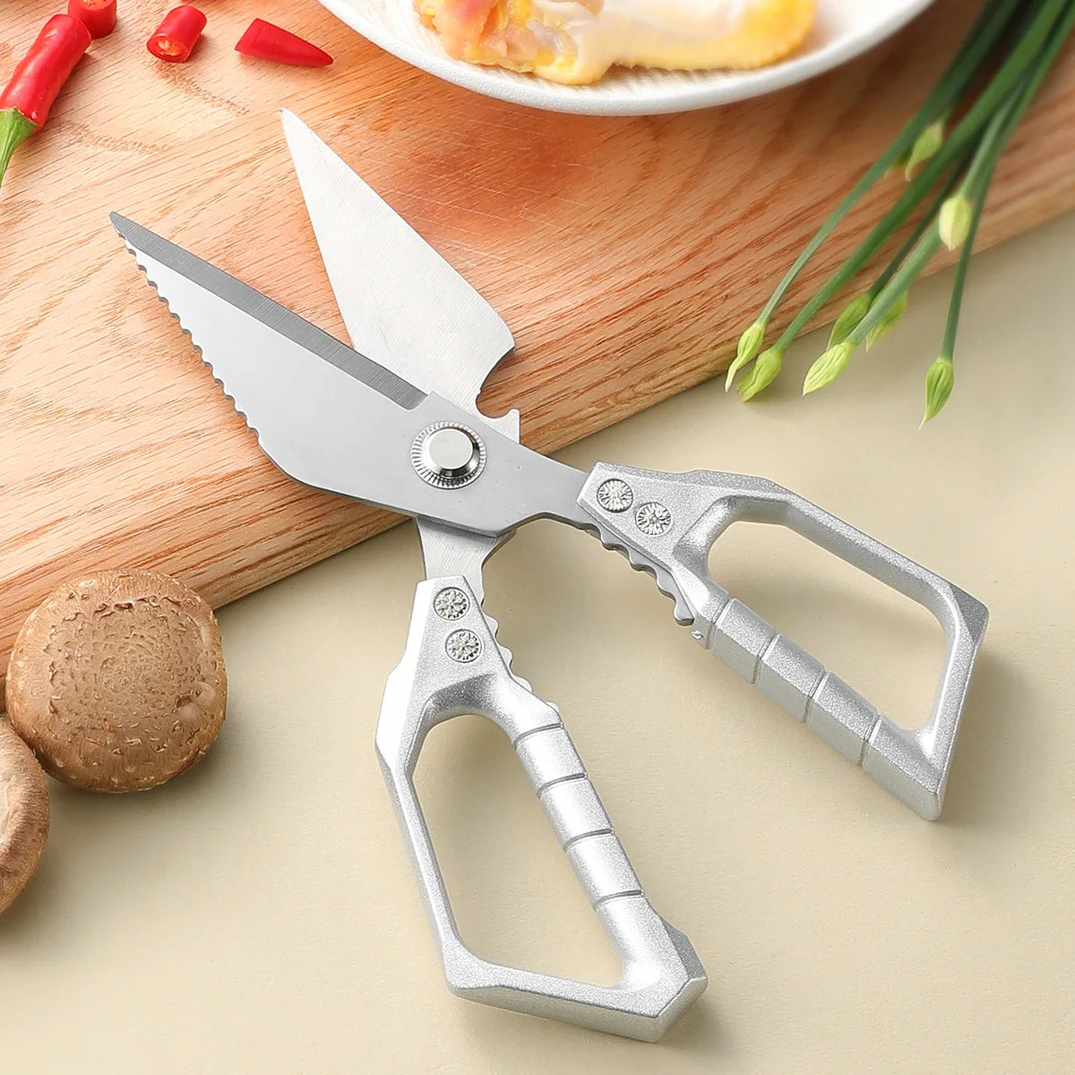 Heavy Duty Stainless Steel Kitchen Shears | Meat Scissors Kitchen Shears Axl