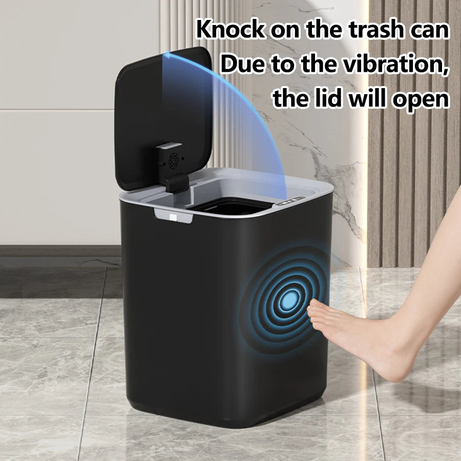ONEKA Automatic Sensor Trash Can – Touchless Induction Bin Automatic Trash Can Axl