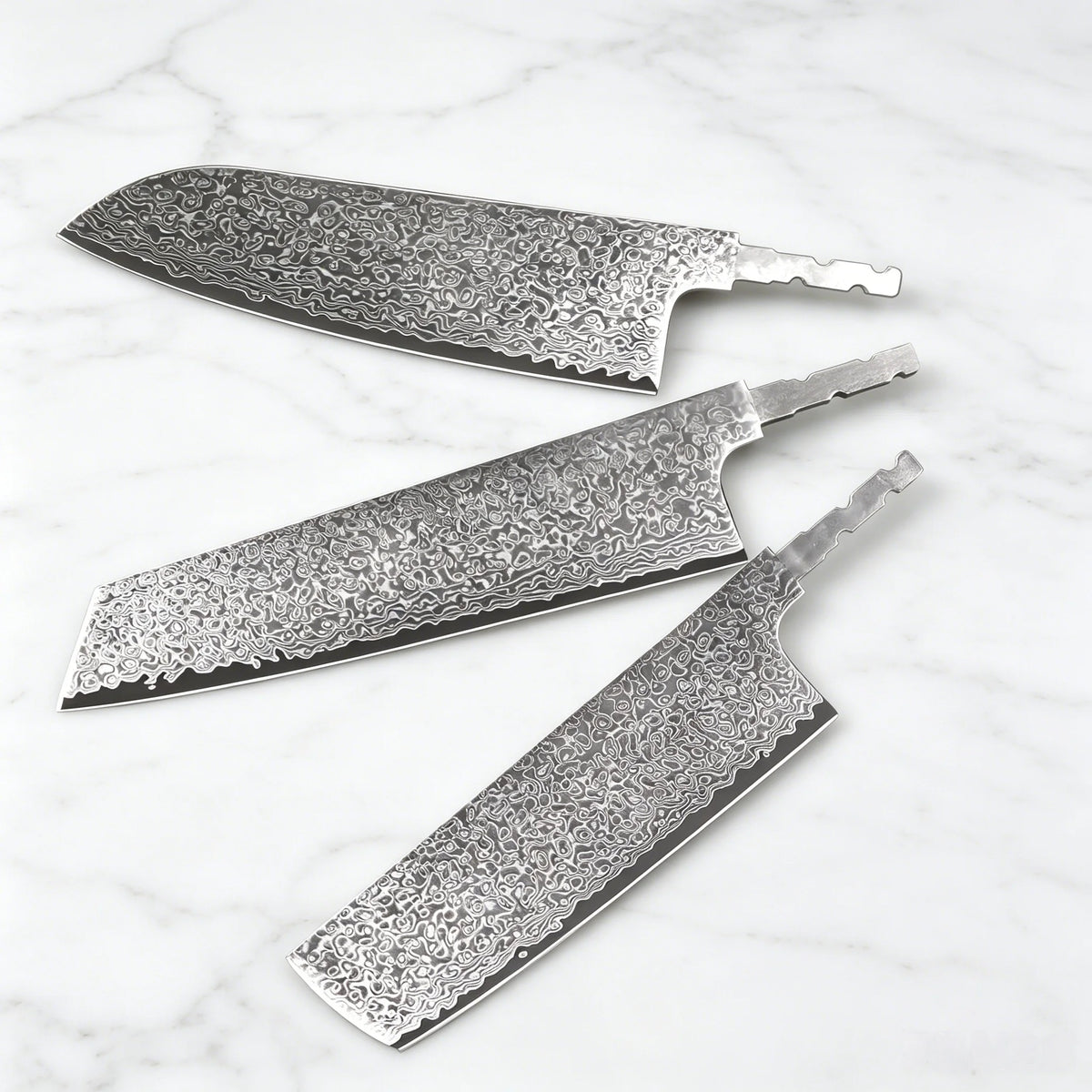 67-Layer Damascus Steel Knife Blank – Hand Forged Chef Blade Damascus Knife Blank Axl