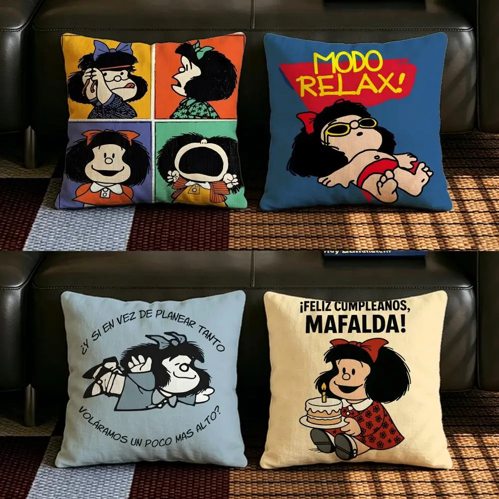 Mafalda Linen Cushion Cover Set | Sofa Bed & Chair Decor Linen Cushion Cover Axl