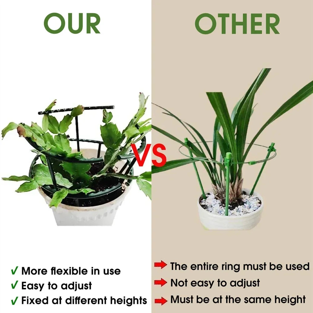 Plastic Plant Support Stakes – Flower & Greenhouse Rod Set Plant Support Stakes Axl