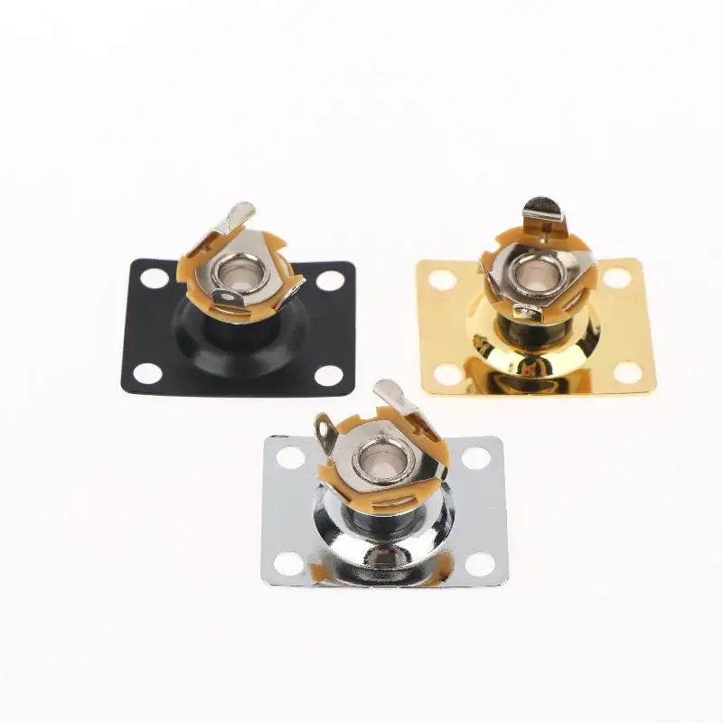 Electric Guitar Output Jack Plate – Square Metal Socket Guitar Jack Plate Axl
