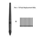 PW517 Battery-Free Stylus Pen 8192 Pressure – 10 Nibs for Huion Digital Stylus Pen Axl Default Title