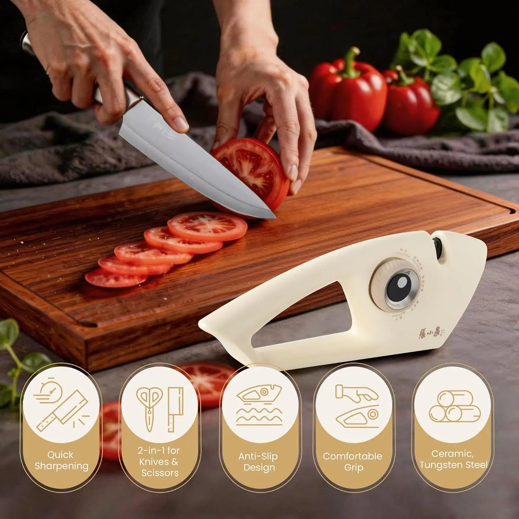 5-in-1 Knife Sharpener – Tungsten, Diamond & Ceramic 5-Stage Knife Sharpener Axl