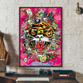 Ed Hardy Wall Art Poster – Removable Decor Sticker Mural Wall Art Sticker Axl Black7 40X60cmNoframe