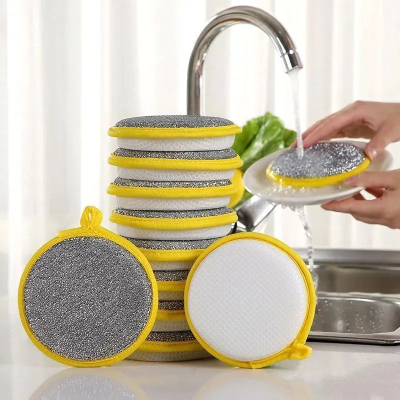Double-Sided Dishwashing Sponge Pads 5 or 10 Pack Dishwashing Sponge Set Axl