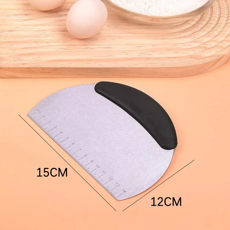 Stainless Steel Dough Scraper & Pastry Cutter | Kitchen Baking Tool Pastry & Dough Cutter Axl
