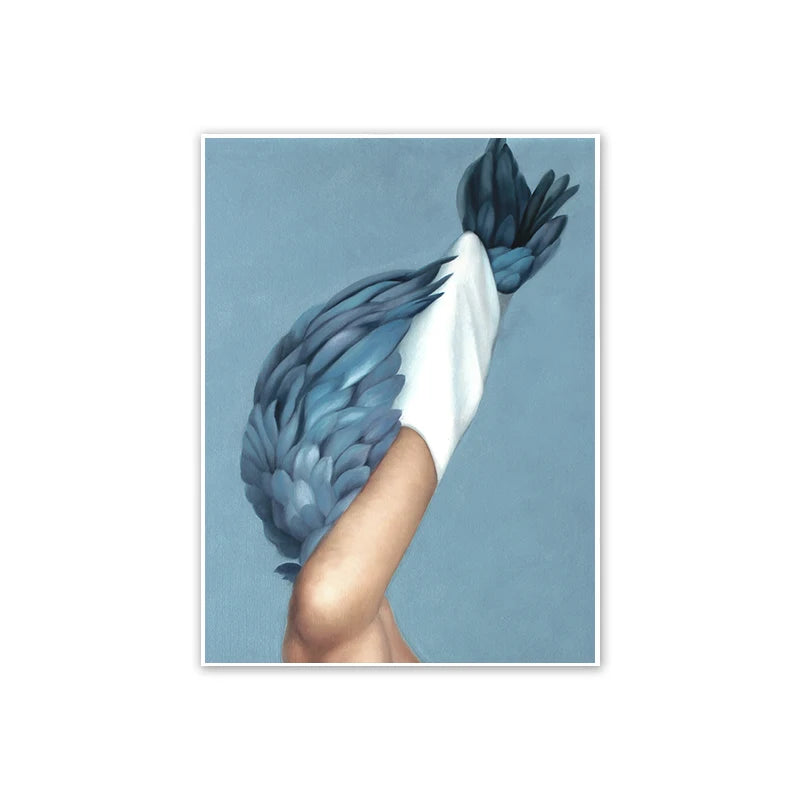 Women Butterfly Floral Wall Art Poster – Modern Home Décor Wall Art Poster Axl 12 42x30cm