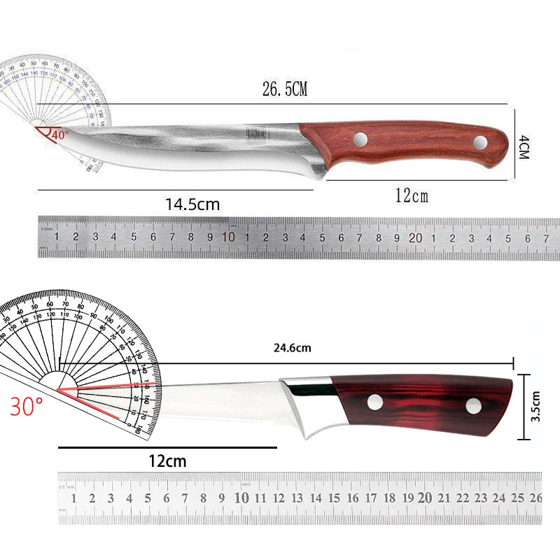 Professional Stainless Steel Boning Knife – 14.5cm Chef Butcher Boning Knife Axl