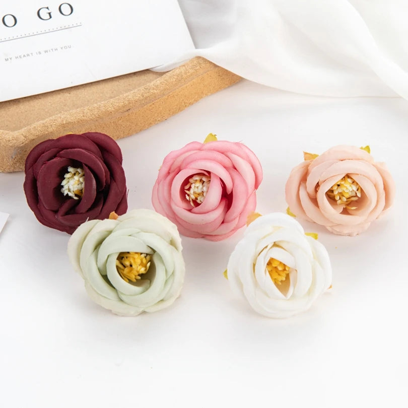 Silk Tea Rose Buds – Artificial Flowers for Home & Wedding Decor Artificial Silk Flowers Axl