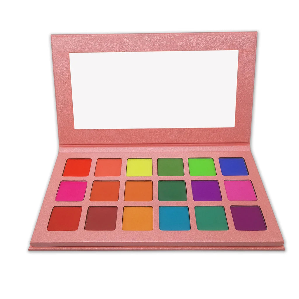 15-Color Vegan Glitter Eyeshadow Palette – Pink Shimmer & Matte Eyeshadow Palette Axl Eyeshadow Palette 5pcs with logo