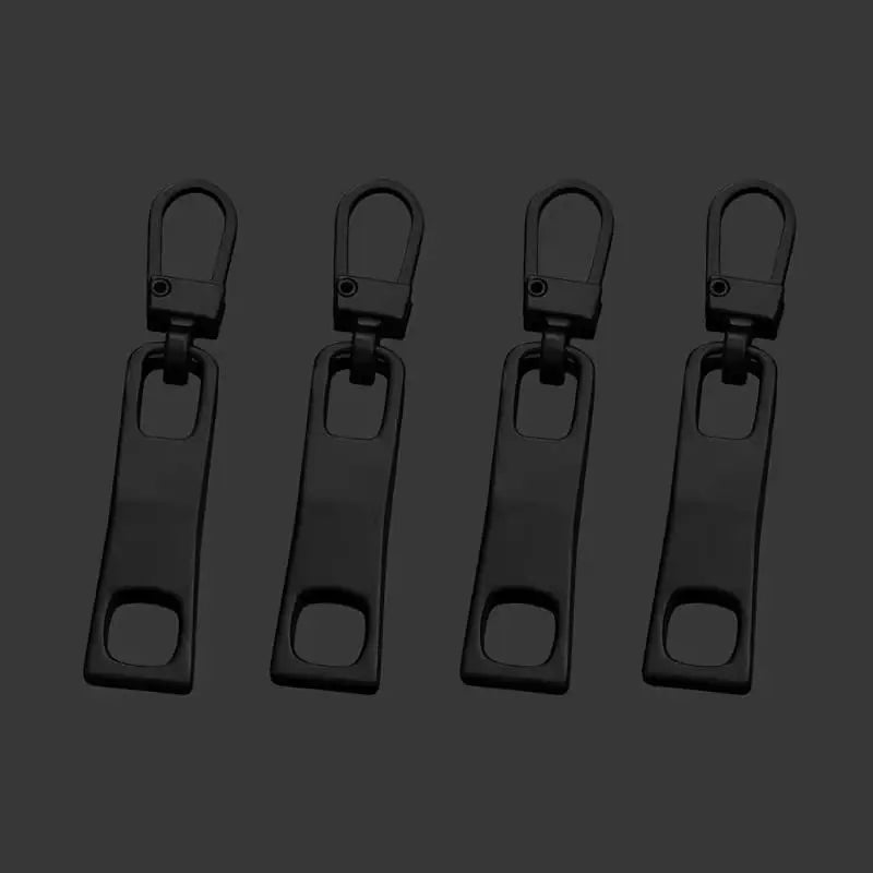 4pcs Metal Zipper Pull Tabs – Detachable Two-Hole Replacement Zipper Pull Tabs Axl