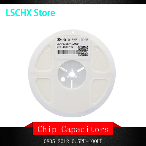 0805 SMD Ceramic Capacitor Reel – 0.5pF to 47uF MLCC Ceramic Capacitor Reel Axl 22uF 2000PCS