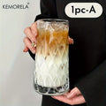KEMORELA 500ml Diamond Glass Cup – Coffee, Whisky & Drinks Glass Drinkware Axl A 401-500ml