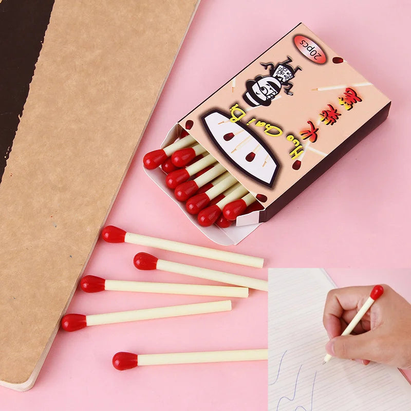 20-Pack Match Shape Mini Ballpoint Pens | Cute School & Office Set Novelty Ballpoint Pens Axl