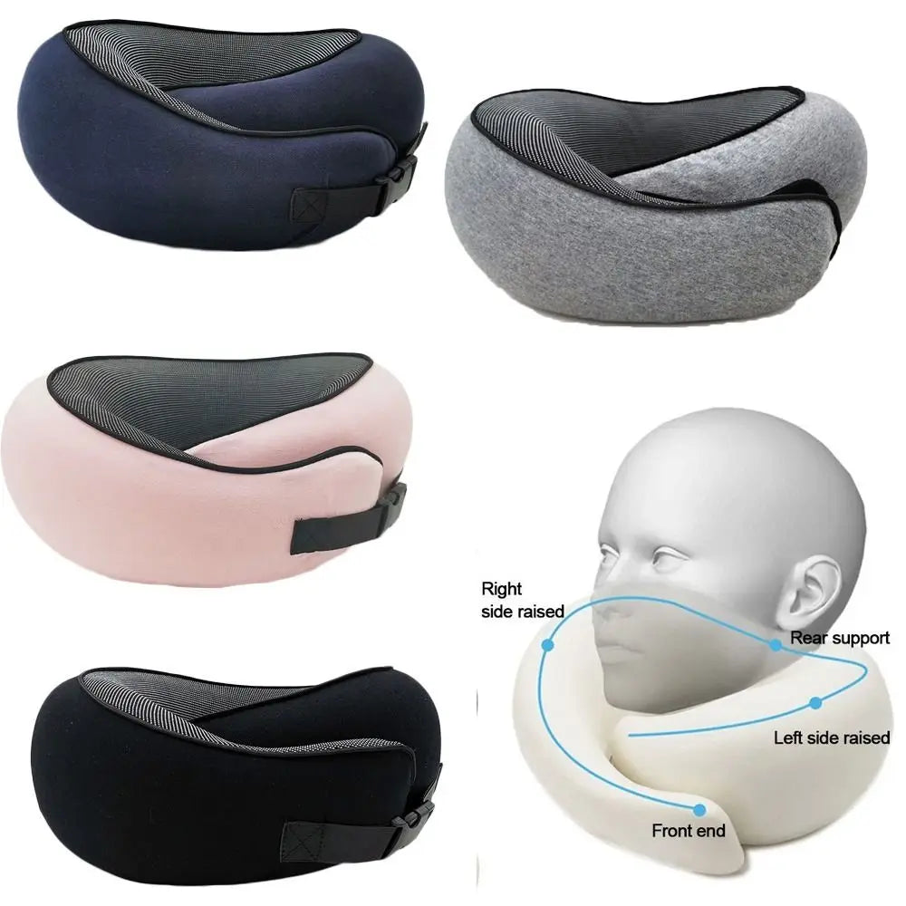 Memory Foam U-Shape Travel Neck Pillow – Adjustable Support Travel Neck Pillow Axl
