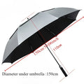 180CM Double-Layer Long Handle UV & Windproof Umbrella Long Handle Umbrella Axl full-fiber 8 Bones 150CM 8K
