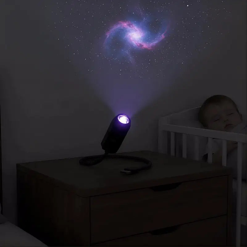 360° USB Starry Sky Projector Night Light – Kids Bedroom LED LED Projector Night Light Axl