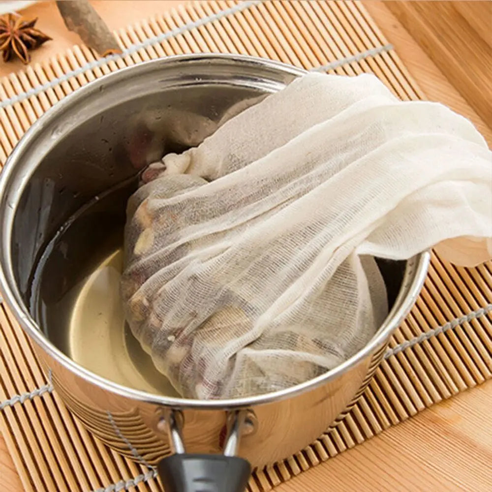 Reusable Muslin Filter Bags – Nut Milk, Tea & Coffee Strainer Muslin Filter Bag Axl