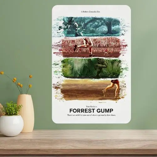 Forrest Gump Metal Movie Poster Sign | Retro Aluminum Wall Art Metal Wall Sign Axl aluminum sign aluminum 14x20cm