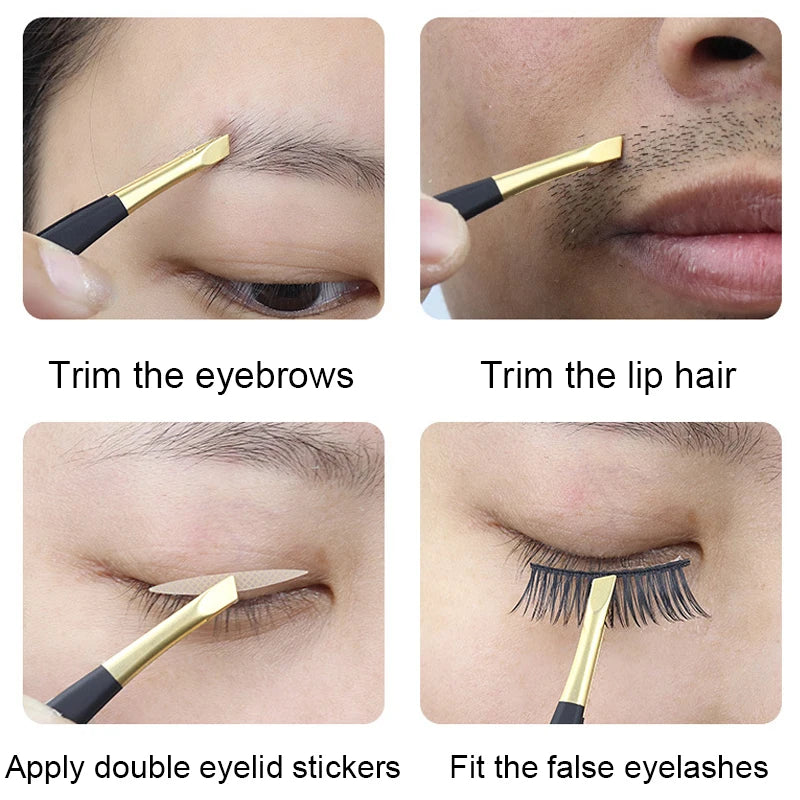 Slant Tip Stainless Steel Tweezers – Eyebrow & Lash Tool Eyebrow Tweezers Axl