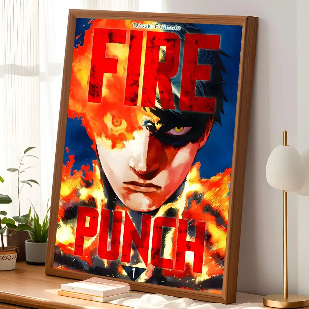 Fire Punch Anime Self-Stick PVC Wall Poster – HD Waterproof Art Anime Wall Poster Axl
