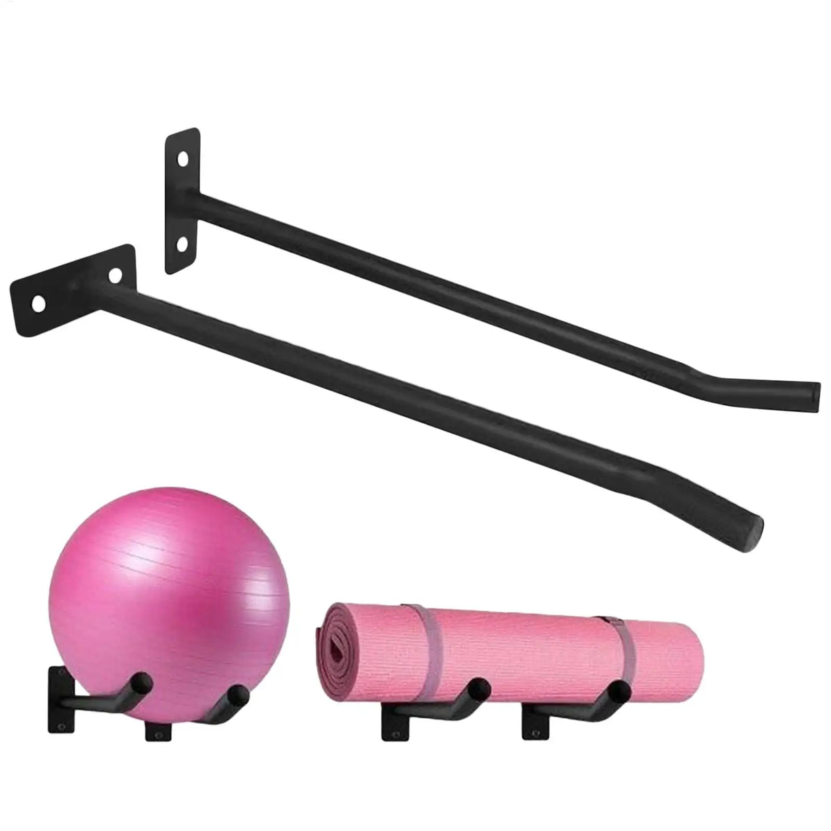 Exercise Ball Wall Mount Holder Pack of 2 – Home Gym Storage Ball Wall Mount Holder Axl Default Title