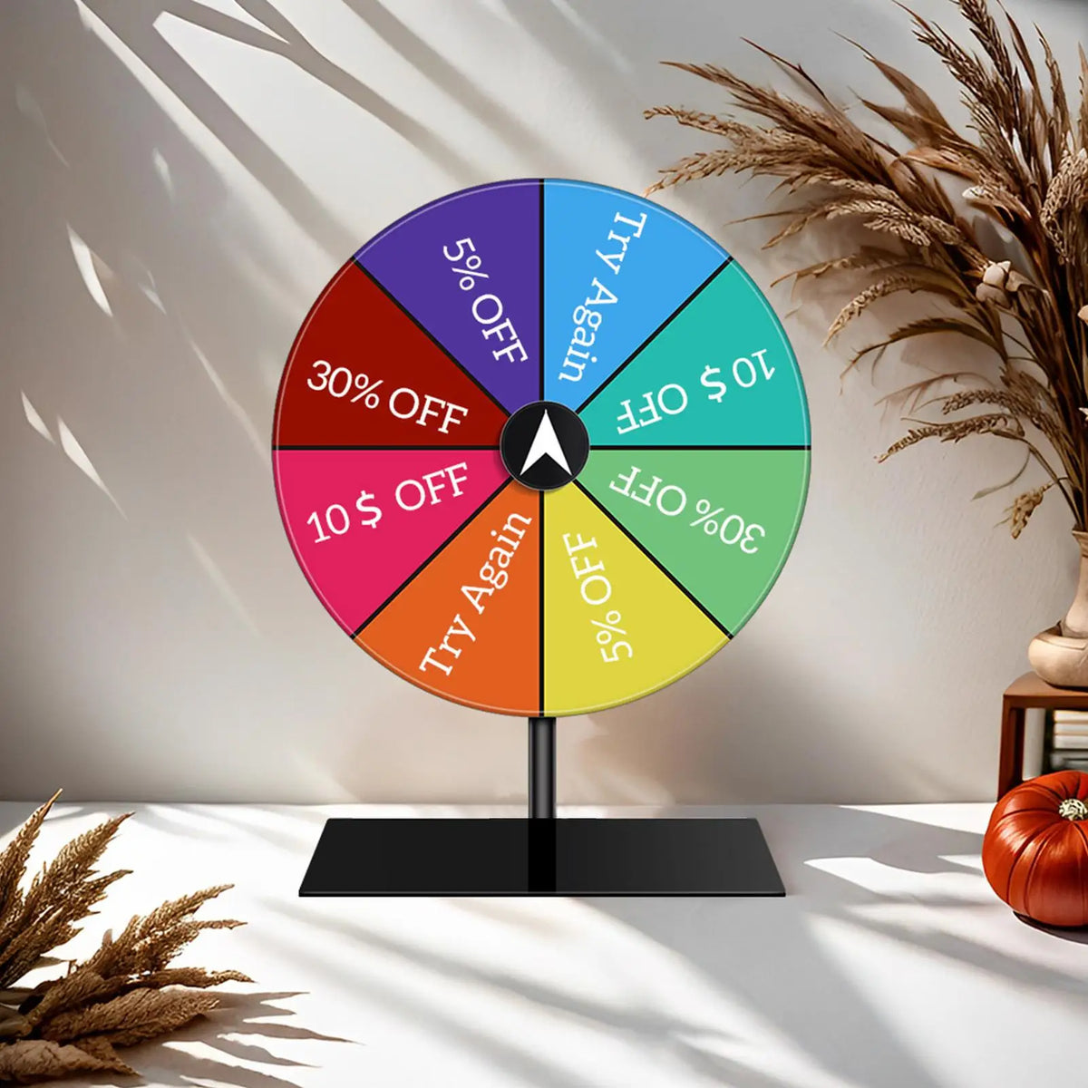 Erasable Acrylic Prize Wheel – Spin Game for Events & Parties Prize Spin Wheel Axl