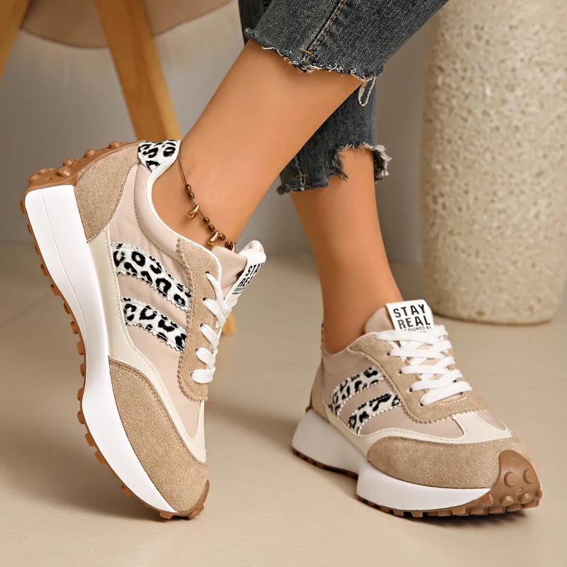 UXST Women's Anti-Slip Casual Sneakers – Soft Sole Lace-Up Women's Casual Sneakers Axl