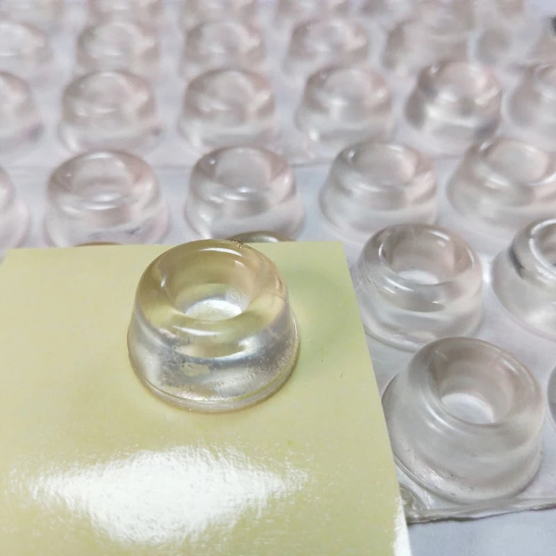 12-Pack Clear Self-Adhesive Silicone Cabinet Door Bumpers Cabinet Door Bumpers Axl