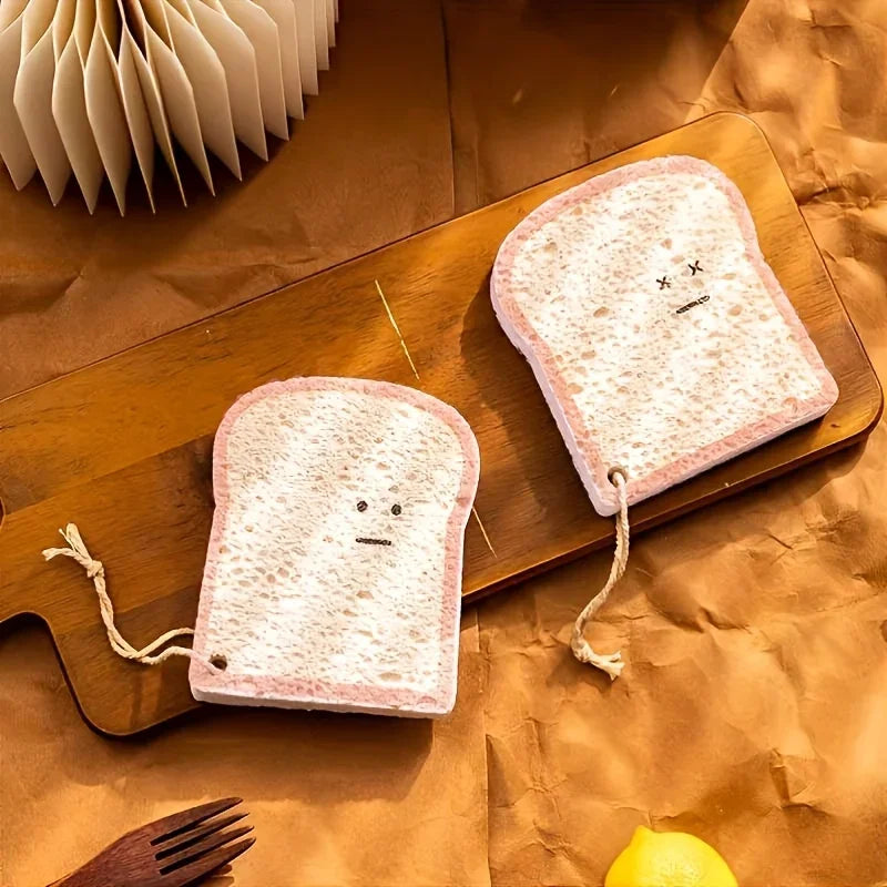Toast Wood Pulp Cotton Dish Rag – Magic Sponge Wipe & Scour Kitchen Cleaning Rag Axl