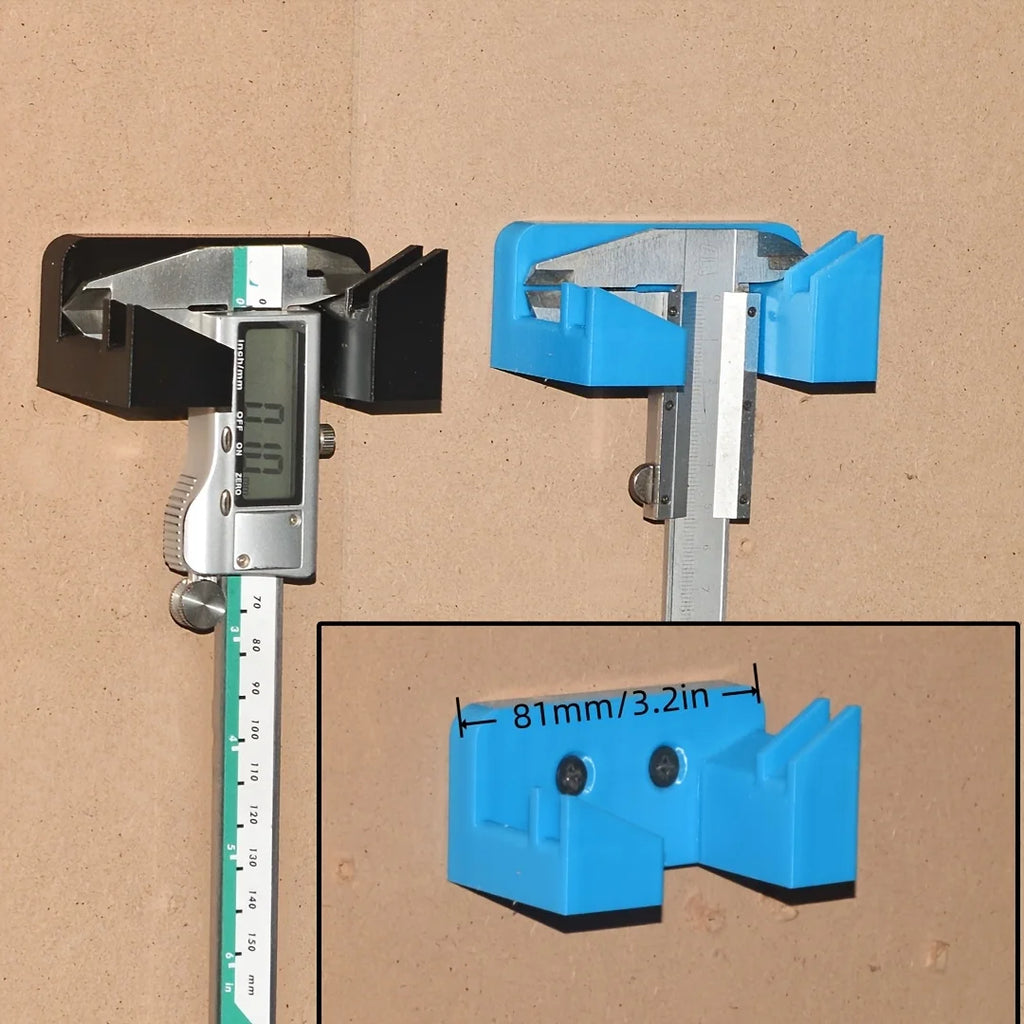 Wall Mount Vernier Caliper Holder – Double Hook Rack Tool Storage Rack Axl