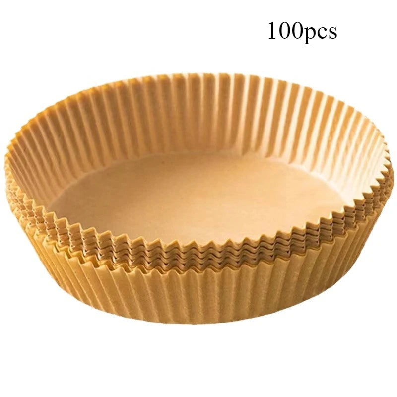 Non-Stick Air Fryer Disposable Paper Liners 50/100 Pack Air Fryer Liners Axl rotundity 100pcs