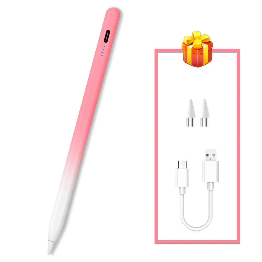 Universal Capacitive Stylus Pen – 18H Battery, Magnetic USB-C Capacitive Stylus Pen Axl Gradient Pink