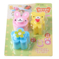 3-Piece Sandwich Crust Cutter Mold Set – Rabbit, Bear & Flower Sandwich Cutter Mold Axl One Size Multi-color