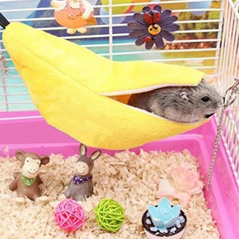Banana Hammock Bed for Hamster, Sugar Glider & Small Pets Small Pet Hammock Bed Axl