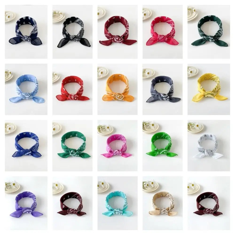 Women's Cashew Print Square Scarf – Hair Band & Headband Printed Square Scarf Axl