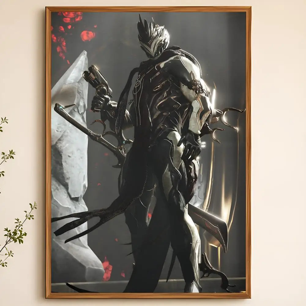 Warframe Game Poster – Self-Adhesive Waterproof Wall Art Wall Art Poster Axl