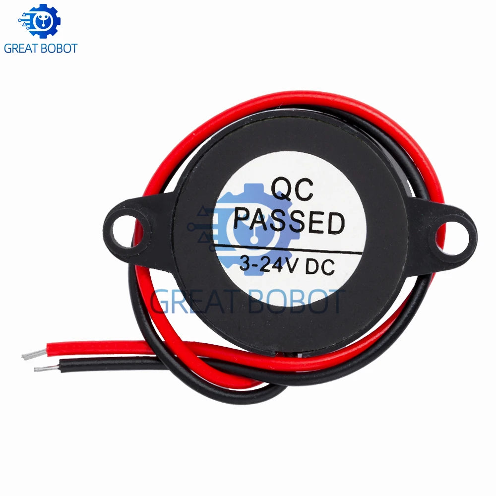 SFM-20B Active Piezo Buzzer Alarm Speaker DC 3–24V for Arduino Piezo Buzzer Speaker Axl