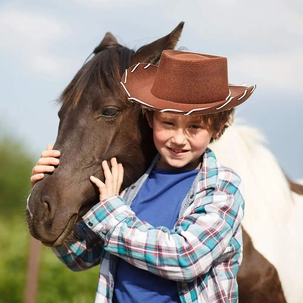 Adjustable Wide Brim Cowboy Hat – Party, Cosplay & Dress-Up Costume Cowboy Hat Axl