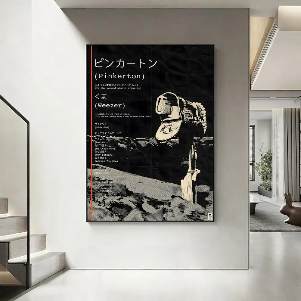 Weezer Band HD Art Poster – Waterproof Sticky Wall Decor Wall Art Poster Axl White6 15X20cmNoframe